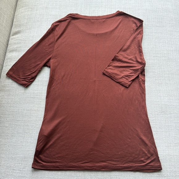 Vero Moda, M, chocolate, silky viscose, Tshirt - Picture 4 of 4